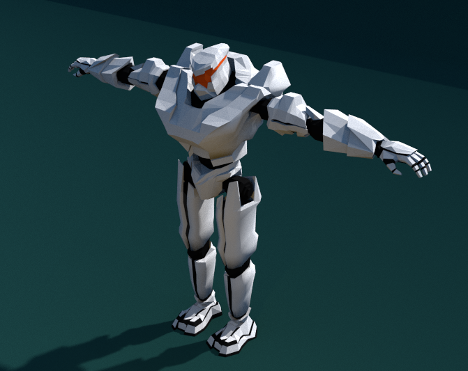 low poly robot preview image 2